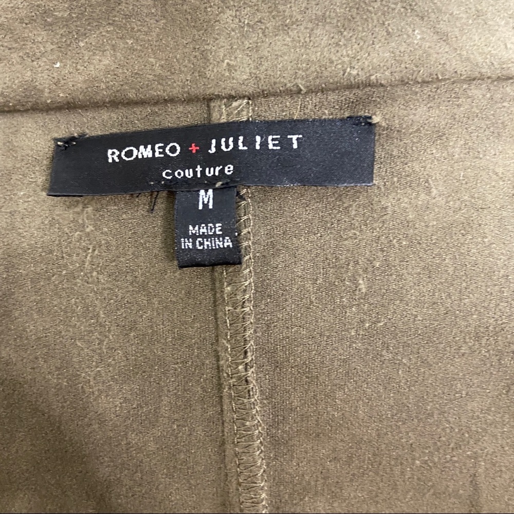 Romeo & Juliet Couture Faux Suede Drape Jacket - Picture 11 of 13